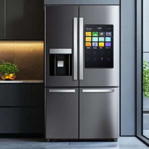 ZeroEdge Nexus 600 – Flächenbündiger Design-Kühlschrank mit KI & SmartMirror-Funktion