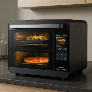 DualHeat VisionChef X2 – Intelligenter Multiofen mit Zwei-Zonen-Garsystem & AI-Kochautomatik
